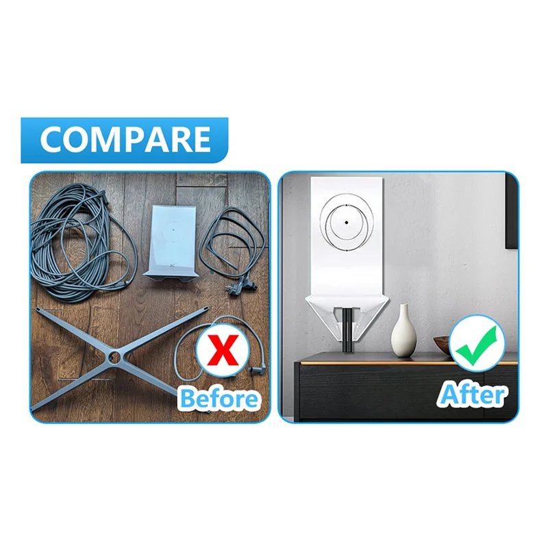 

HGSW-Shelf For Starlink Mesh Router V2 Mount Stand Holder For Starlink Mesh Nodes Base Router Bracket Stand Mounting Kit