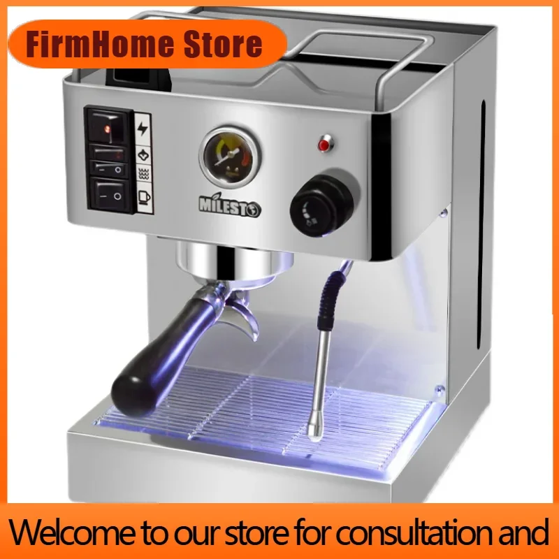 FirmHome Store9Bar EM-18 Three Generations Of Italian Semi-automatic Coffee Machine Espresso Coffee Machine With Professional Pu