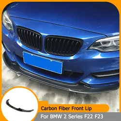 Carbon Fiber Car Front Lip Spoiler Splitters for BMW 2 Series F22 F23 M235i M240i M Sport 2014-2016 Front Lip Guard Body Kits