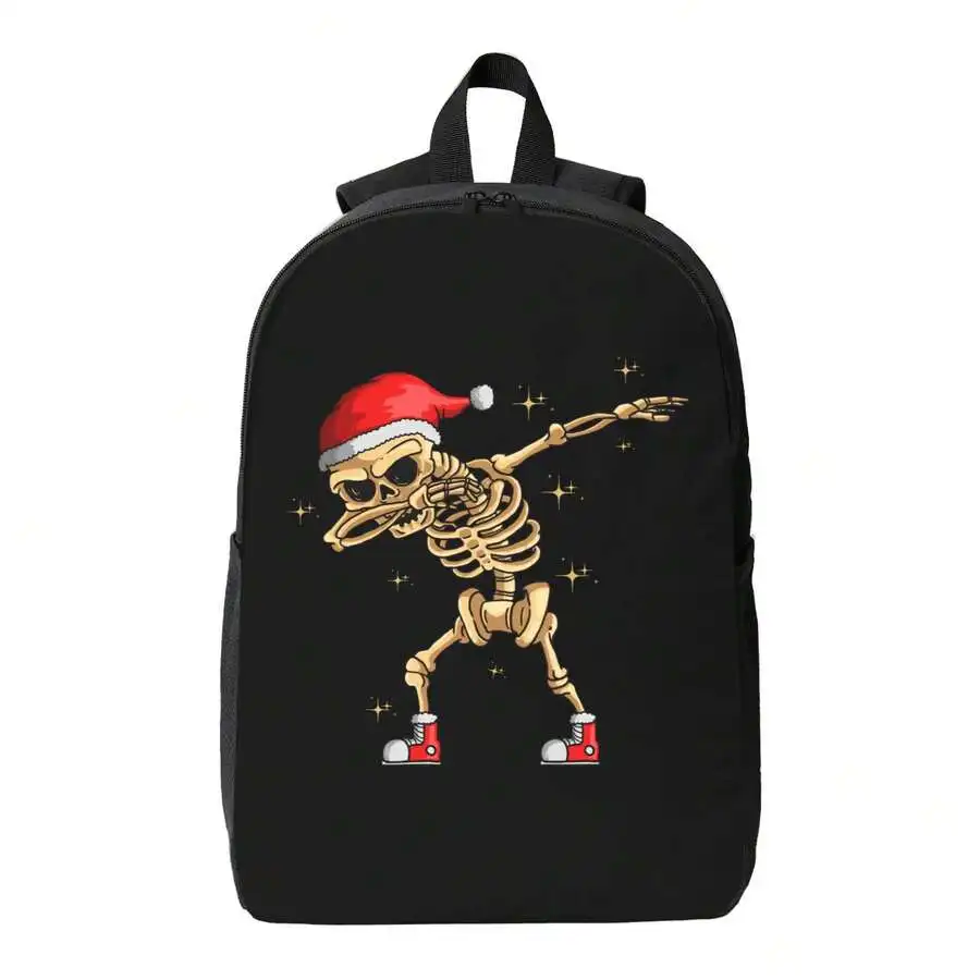 

Dabbing Skeleton Christmas Backpack For Adults Men Women Travel School College Daypack
