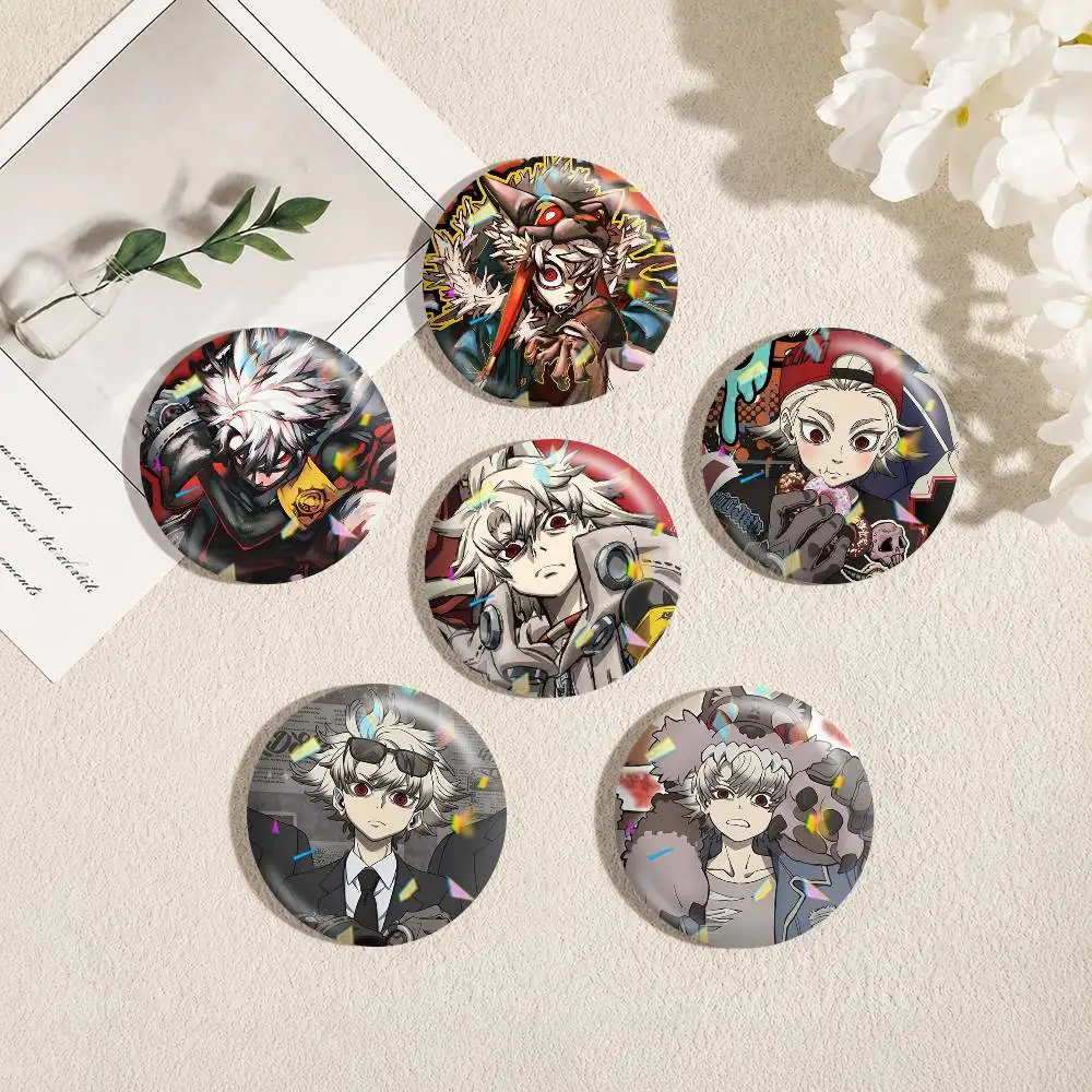 Anime G-Gachiakuta Rudo 25mm 32mm 44mm 58mm 75mm Brooches Badges Pins for Accessories Gift