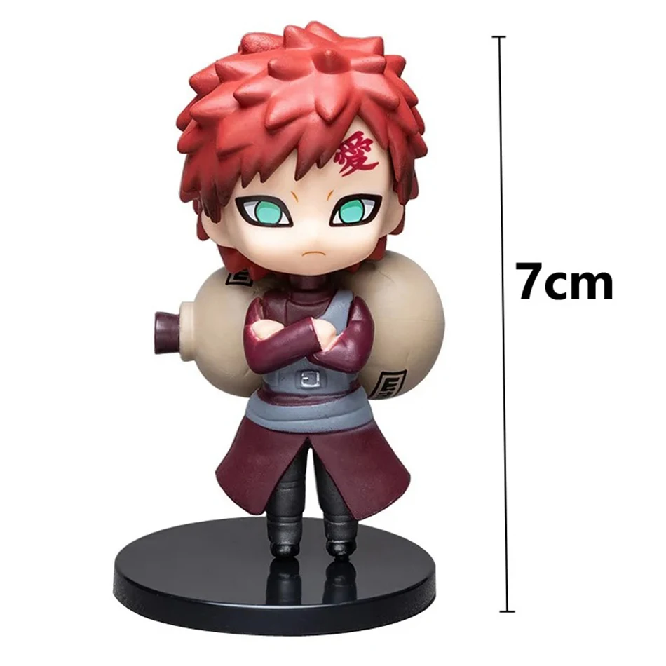 12 teile/satz Anime Q Version Naruto Shippuden Hinata Sasuke Itachi Kakashi Gaara Figur PVC Figuren Spielzeug Puppen Kid Weihnachten Geschenke