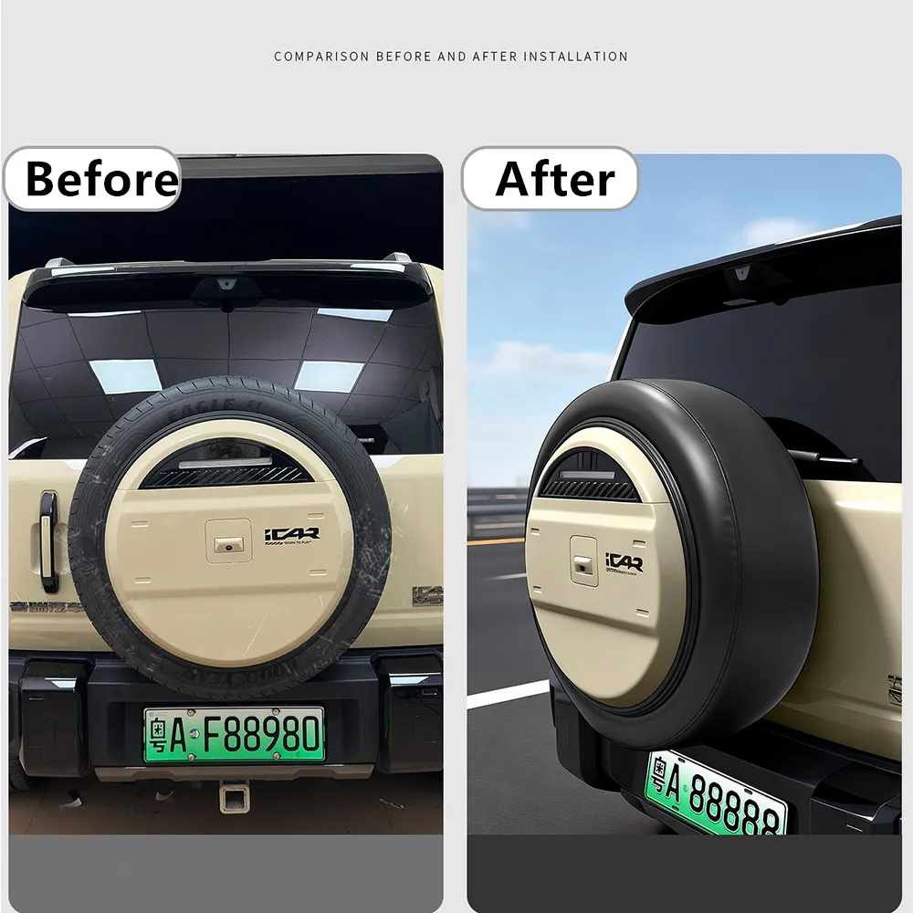 Thickened Rainproof Spare Tire Wheel Cover Protector Cover Fit for Chery iCAR V27 2025 2026 Car Modified Accessories
