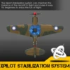 Eachine P-40 P40 ファイター V2 400mm 翼幅 2.4GHz 4CH EPP 6 軸ジャイロ ワンキー U ターン曲技飛行 RC 飛行機 BNF/RTF 初心者用 2