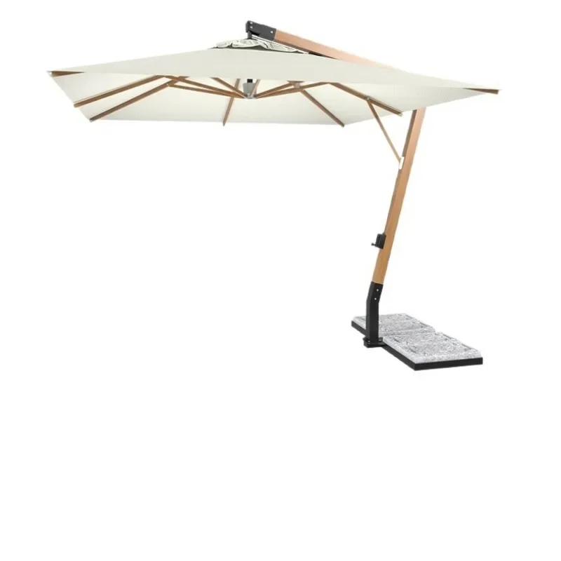 Aluminum composite outdoor parasol, large umbrella, hanging umbrella hotel, B&B, wind-resistant, anti-ultraviolet sunshade
