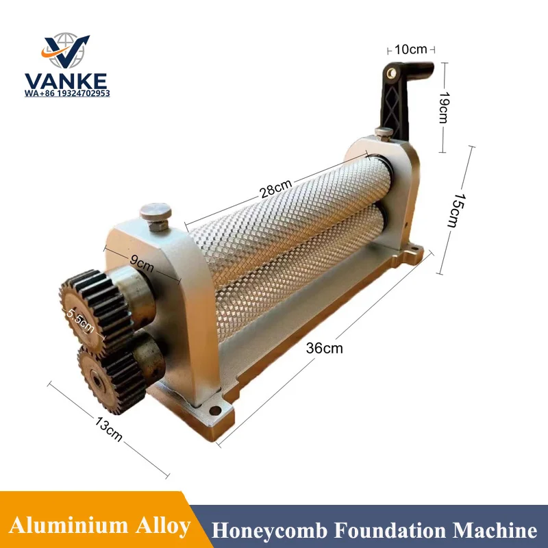 Aluminium Alloy Manual Bee Wax Beeswax Comb Foundation Sheet Roller Machine Beeswax Stamping Machine Beeswax Stamper Equipment