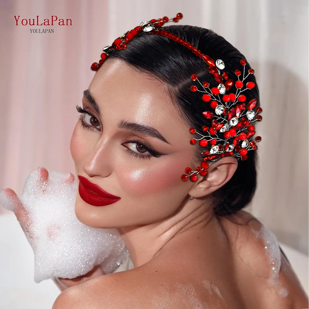 

Youlapan 3 Color Bridal Wedding Headband Women HeadBand Tiara Handmade Pearl Crystal Bridesmaid Hair Jewelry Accessories HP804