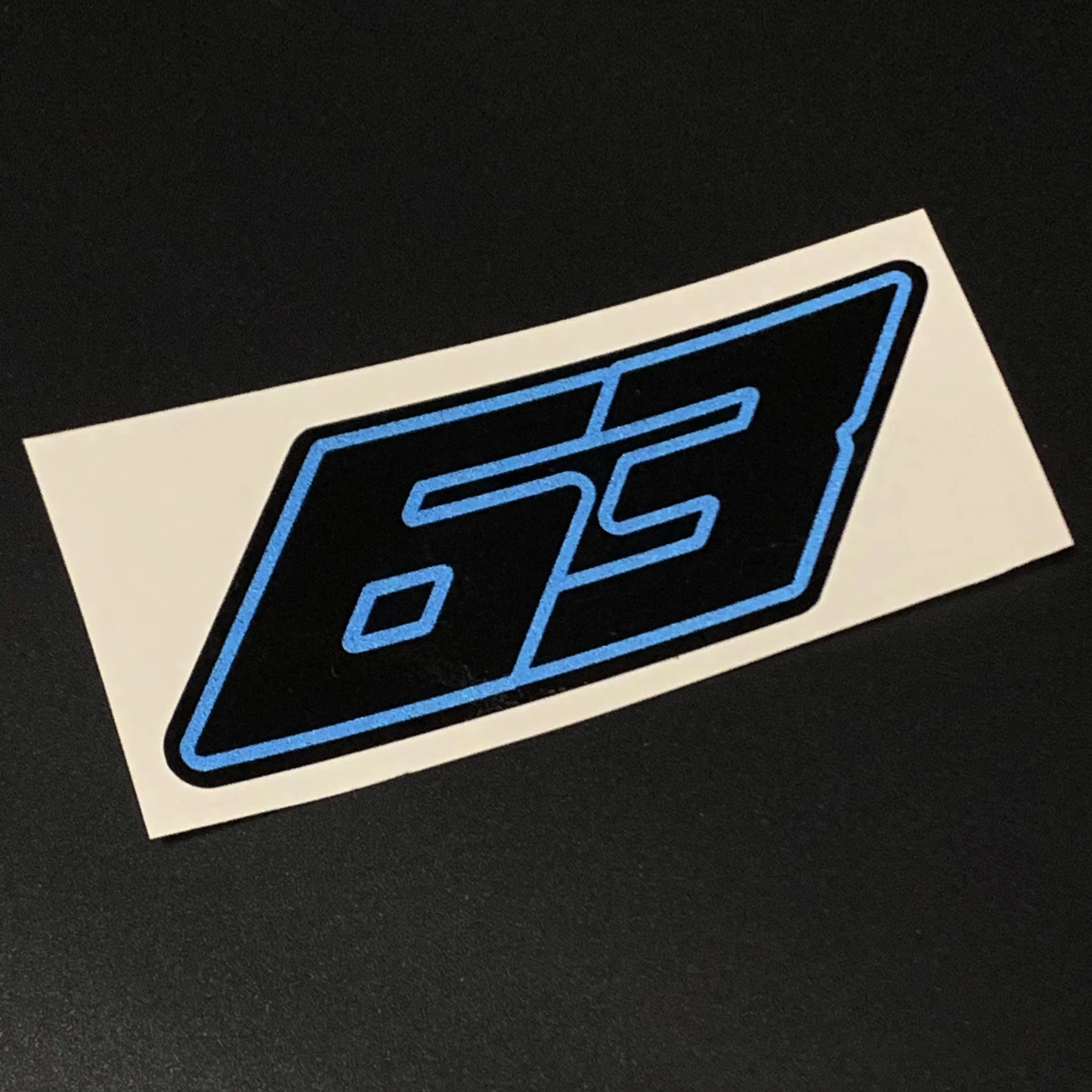 

1PC Racing Style Number 65 Sticker (Black & Blue Color) Waterproof Adhesive Decals for Car & Motorcycle Decor