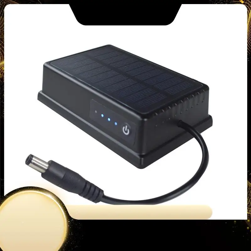 

12 В Солнечная энергия 9600 мАч Водонепроницаемая магнитная батарея Power Bank Портативная вилка постоянного тока для беспроводной задней камеры на открытом воздухе-A74F