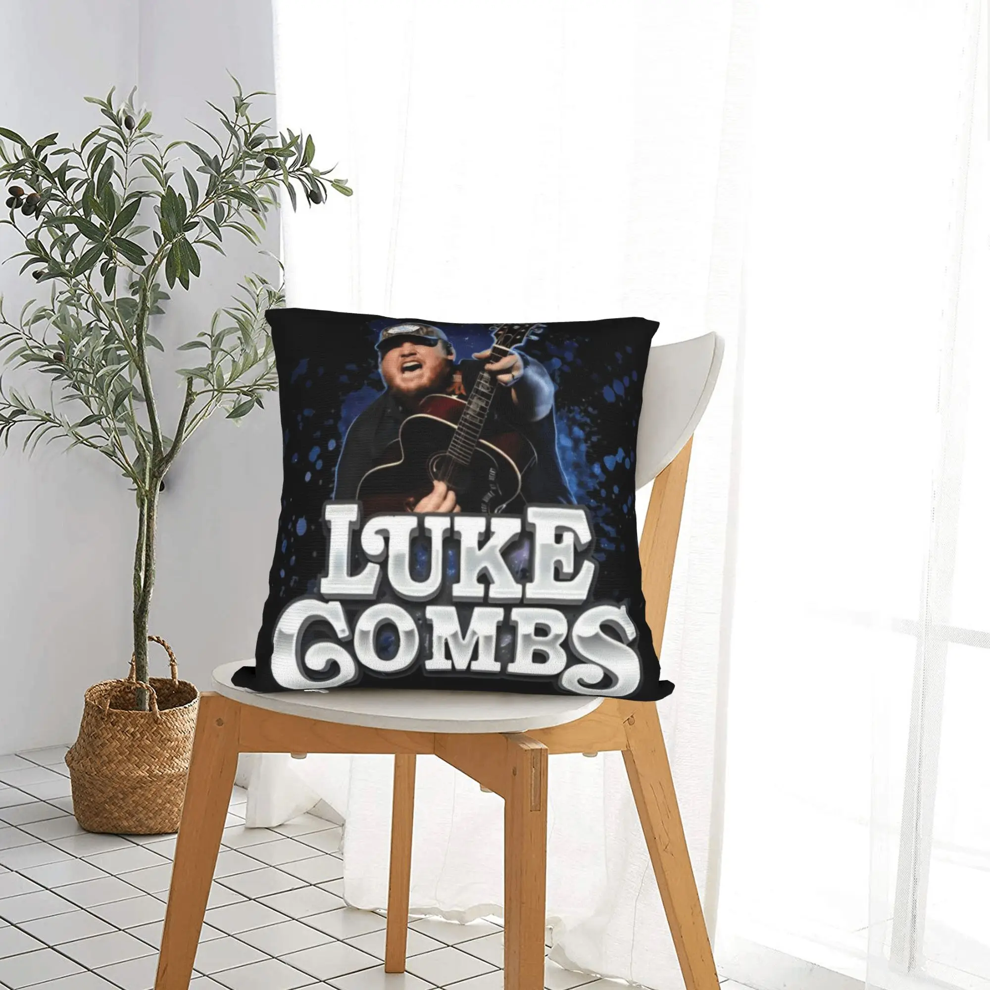 New Style Home lukes comb fan gift singer  Decor Pillowcases Accessories  Pillow Covers Square Multiple Sizes