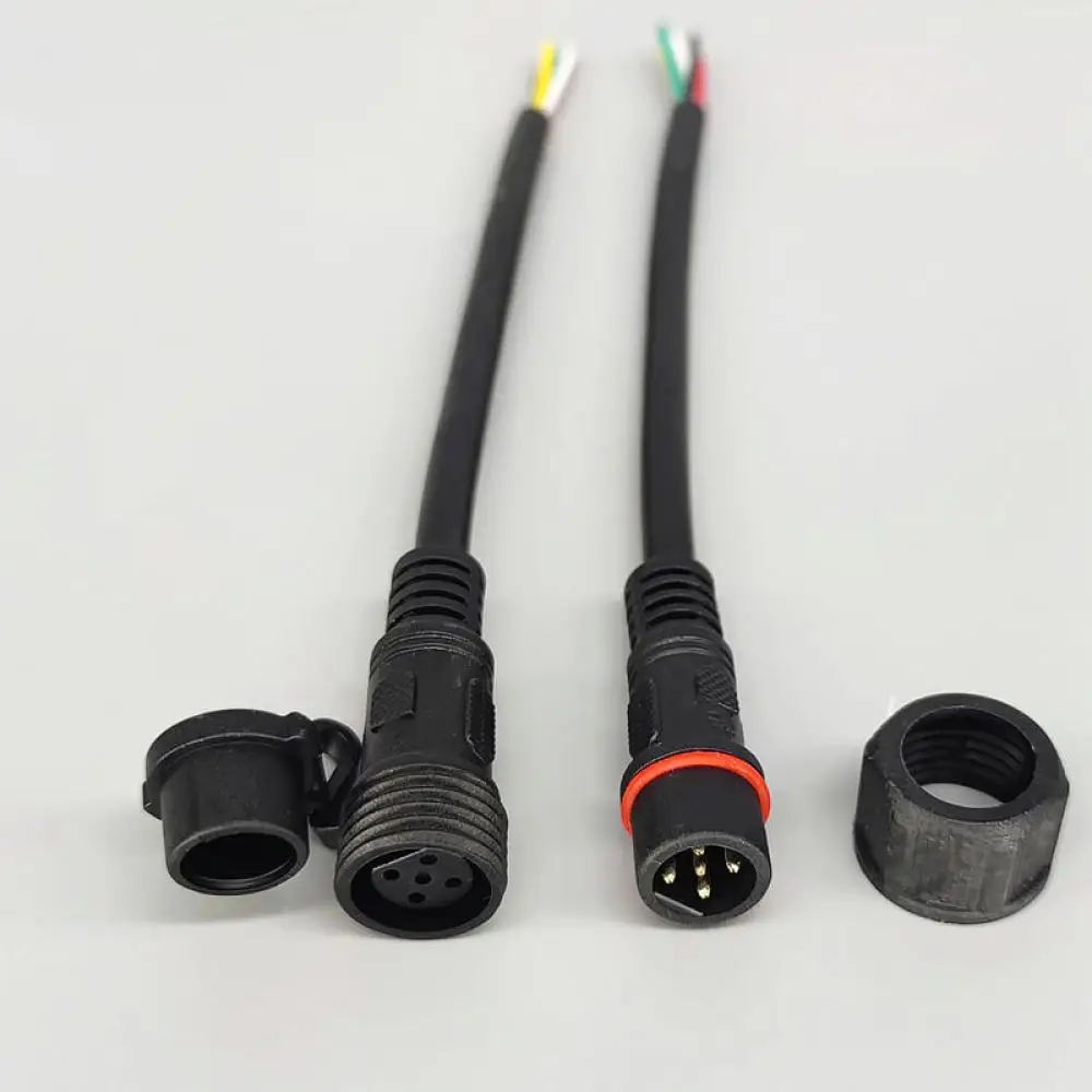 Waterproof Male Female Plug For Shangjiang Outdoor LED Power Cable Quick Connecting Adapter Industrial Electric Equipment Joint