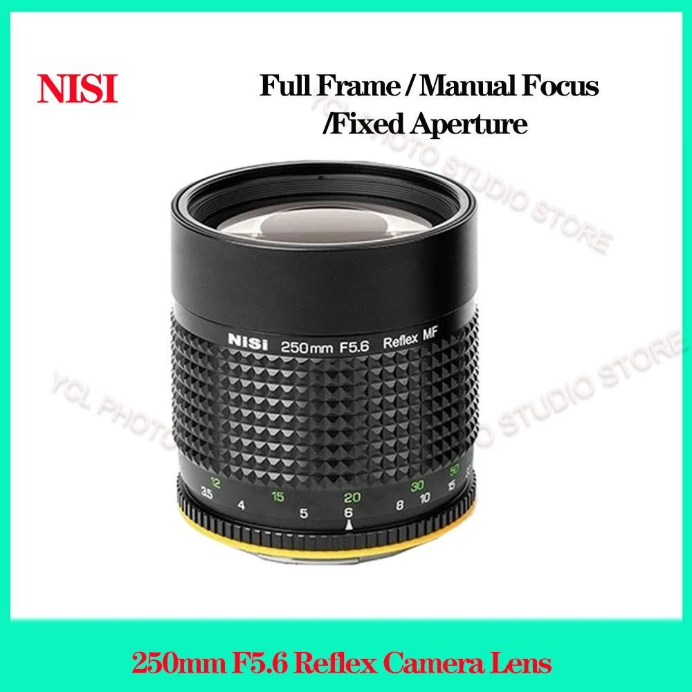 NiSi 250mm F5.6 Reflex Camera Lens Full Frame Manual Focus Fixed Aperture Lens For Sony E Canon EF/RF Nikon Z/F Fujifilm X/GFX