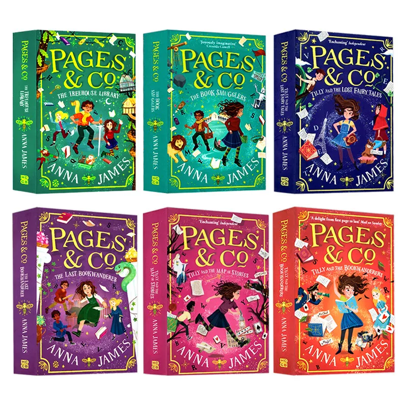 Pages & Co The Complete Collection 6 Books Box Set English Original Fantasy Adventure Chapter Book For Kids