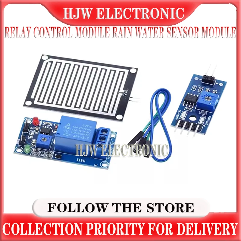 Snow Raindrops Detection Sensor Module Rain Weather Module Humidity For Arduino Relay Control Module Rain water sensor module