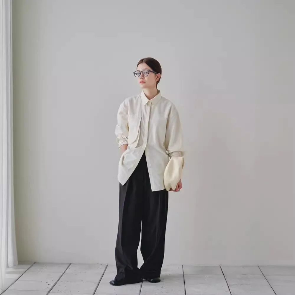 

Gagarich Autumn New Japanese Mountain Outdoor Workwear Sports Leisure Shirt Comfortable Silhouette Slimming Long Sleeved Top