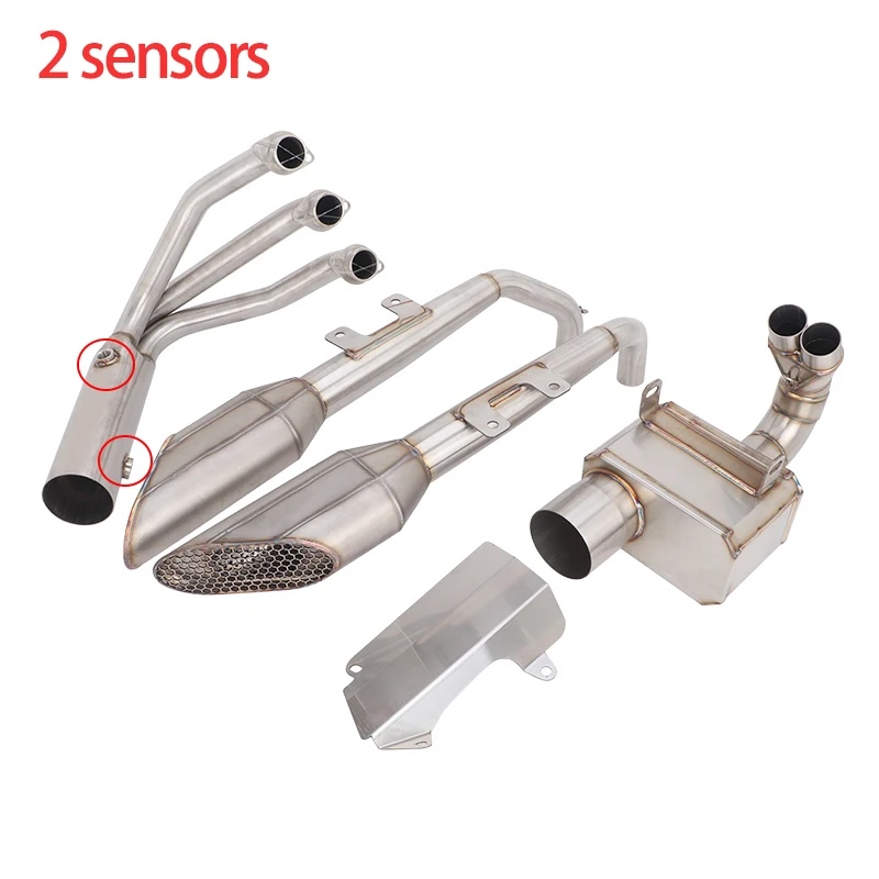 Escape Full Exhaust Systems For CF-Moto 675SR-R 675NK 675SS 675SRR Modify Muffler Link Header Pipes 4 Muffler Pipes Loud image 3