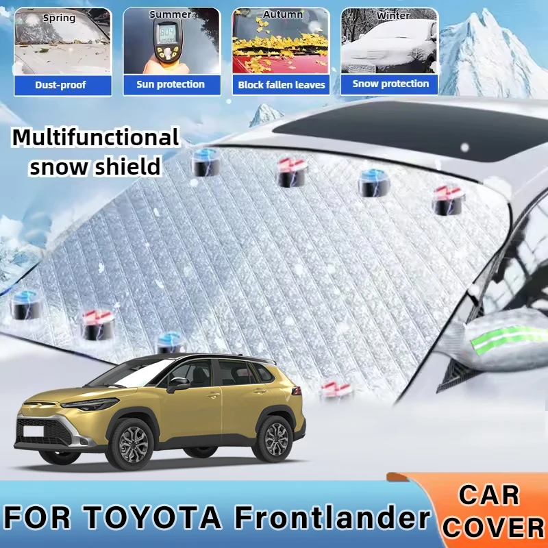 

Thickened Car Now Sunshade Windshield Cover With 5/9 Magnets UV Protection Anti Snowboard Sunlight For TOYOTA Frontlander