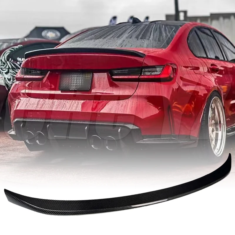 

Spoiler Wings For BMW New 3 Series G20 G28 G80 M3 2020-2023 Forged Real Carbon Fiber Car Styling Rear Trunk Boot Lid Lip Tail