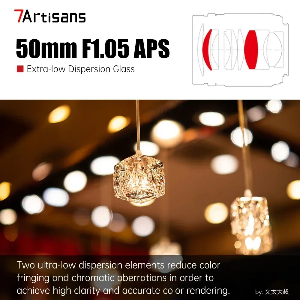 7 الشرفيين 50 مللي متر F1.05 التركيز اليدوي كامل الإطار فتحة كبيرة صورة عدسة لسوني E Canon RF R6 نيكون Z باناسونيك/لايكا/سيجما L