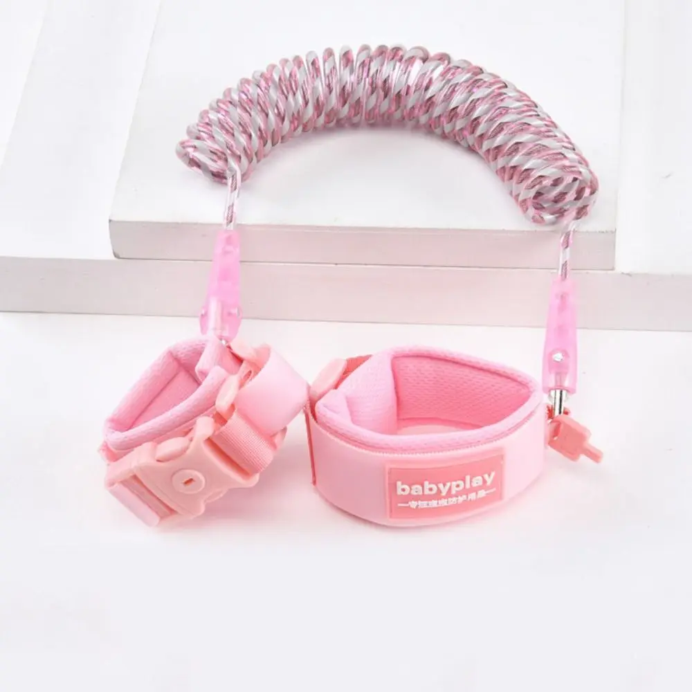 

Elastic Baby Link Traction Rope Loss prevention Reflection Children Safety Harness Key Lock Bracelet
