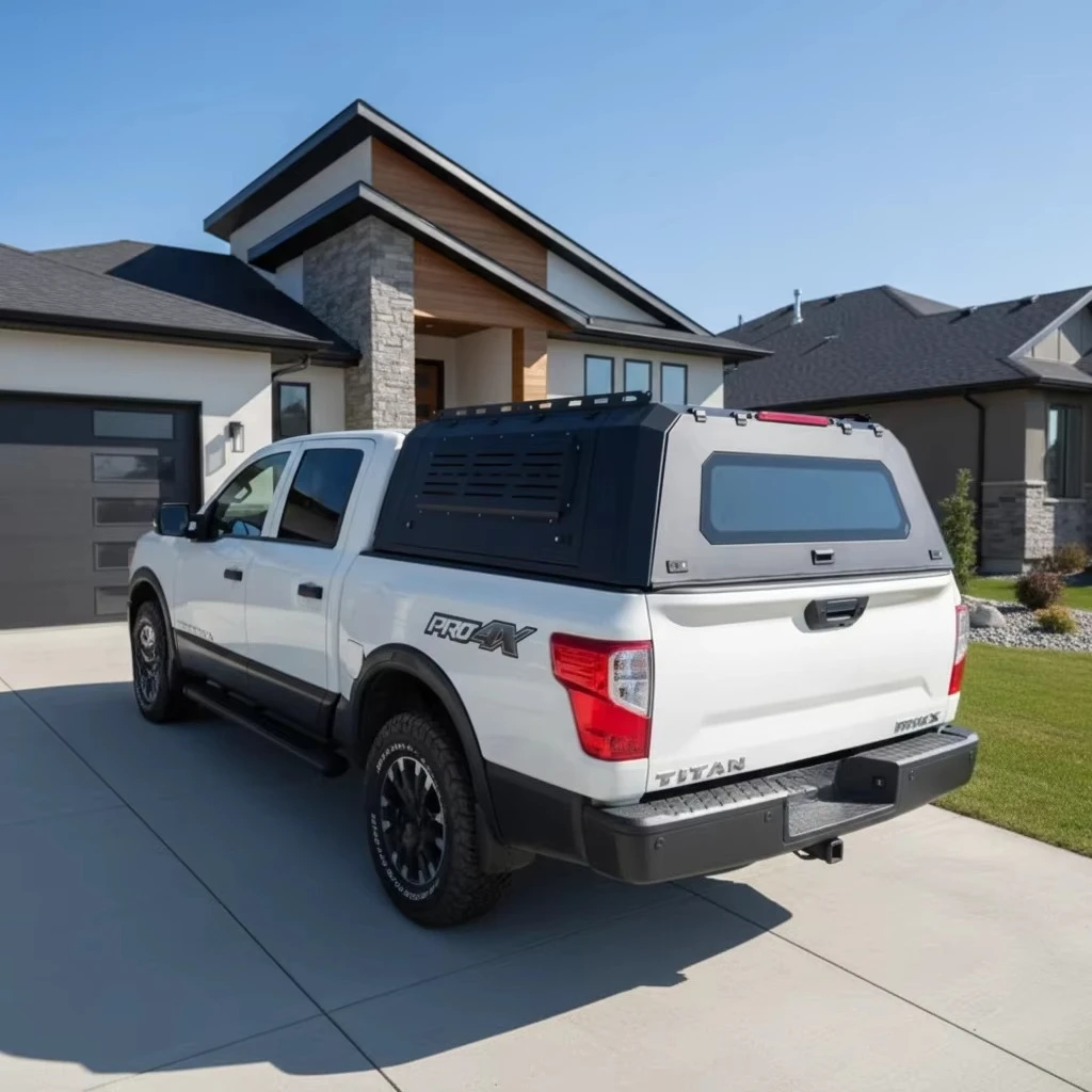 Top-level Quality Pickup Canopy Truck Topper Camper Shell Smartcap for Nissan Titan Waterproof Truck Bed Cap
