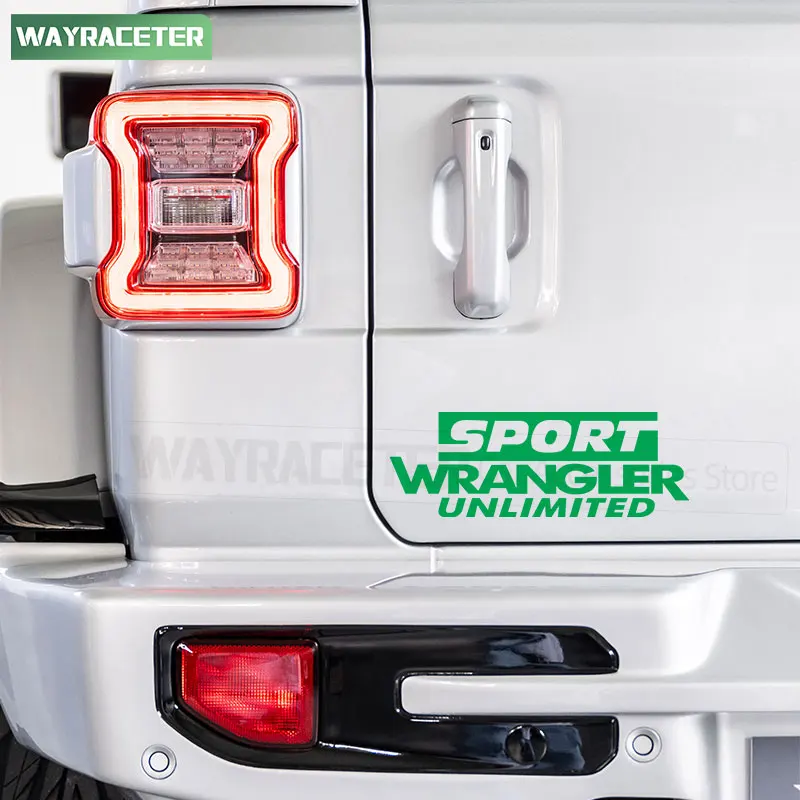1 Pc Reflective Rubicon Unlimited Sport Side Fender Sticker Bonnet Trunk Decal For Jeep Wrangler JK JL TJ YJ CJ Accessories