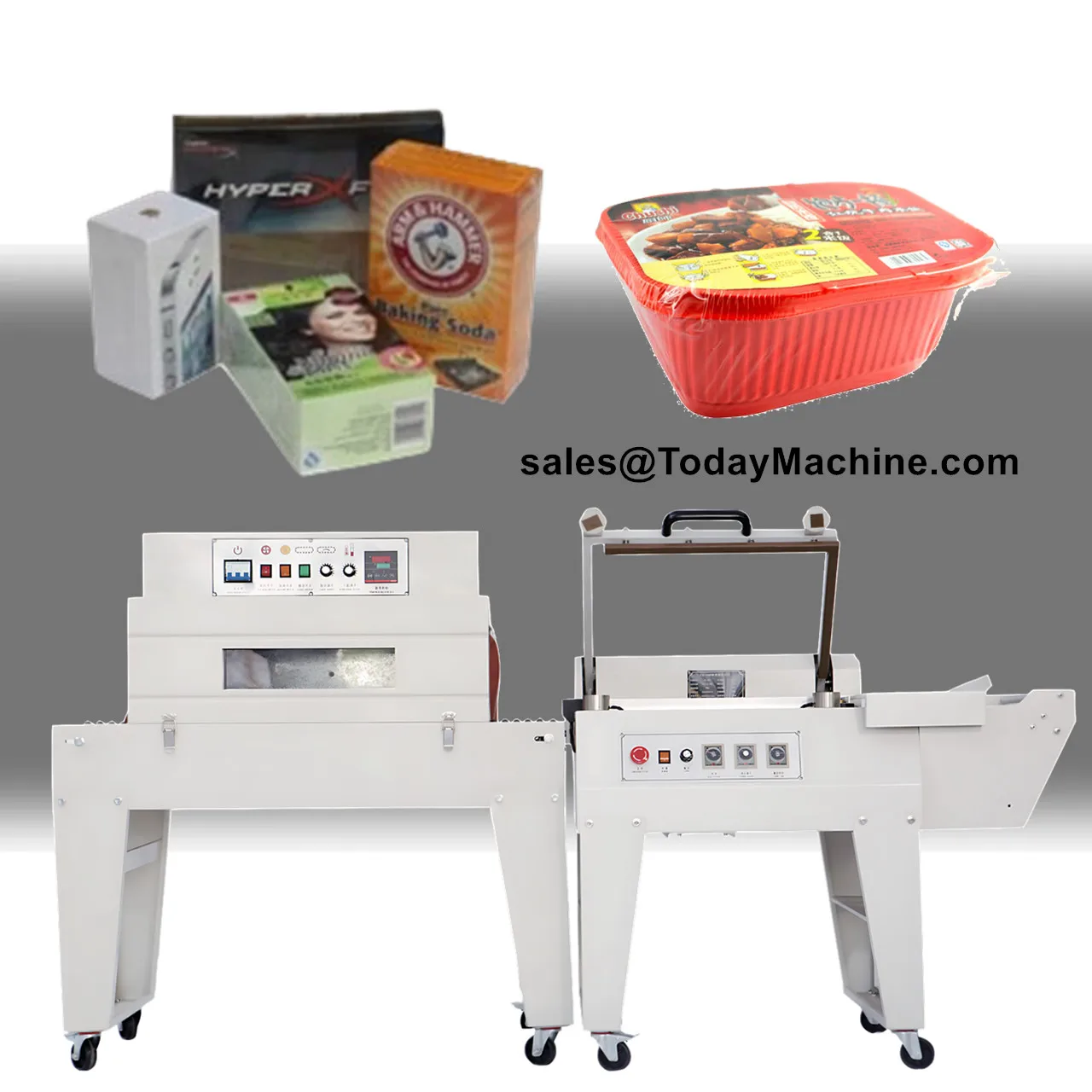 

Semi Automatic Small Box Heat Shrink Packing Shoes Shrink Tunnel Wrapping Machine