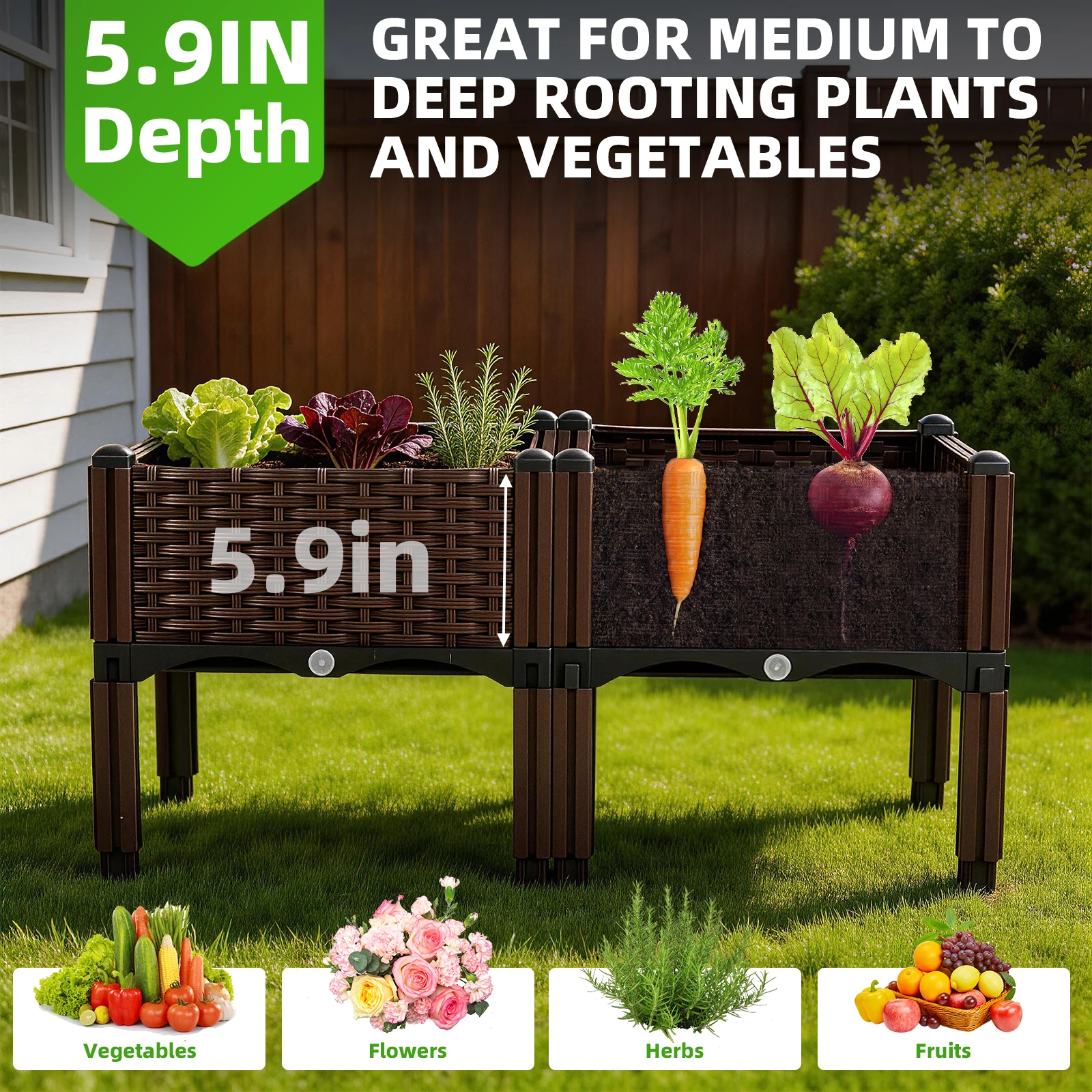 Large Raised Garden Bed with L - Planter Raised Metal ulasan dan harga