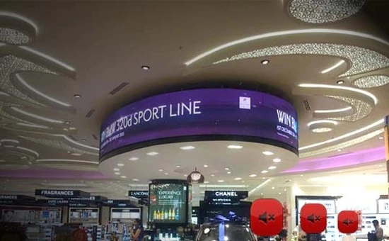 Customized Shape Arc Led Screen Indoor/outdoor Use Flexible Curved Led Display