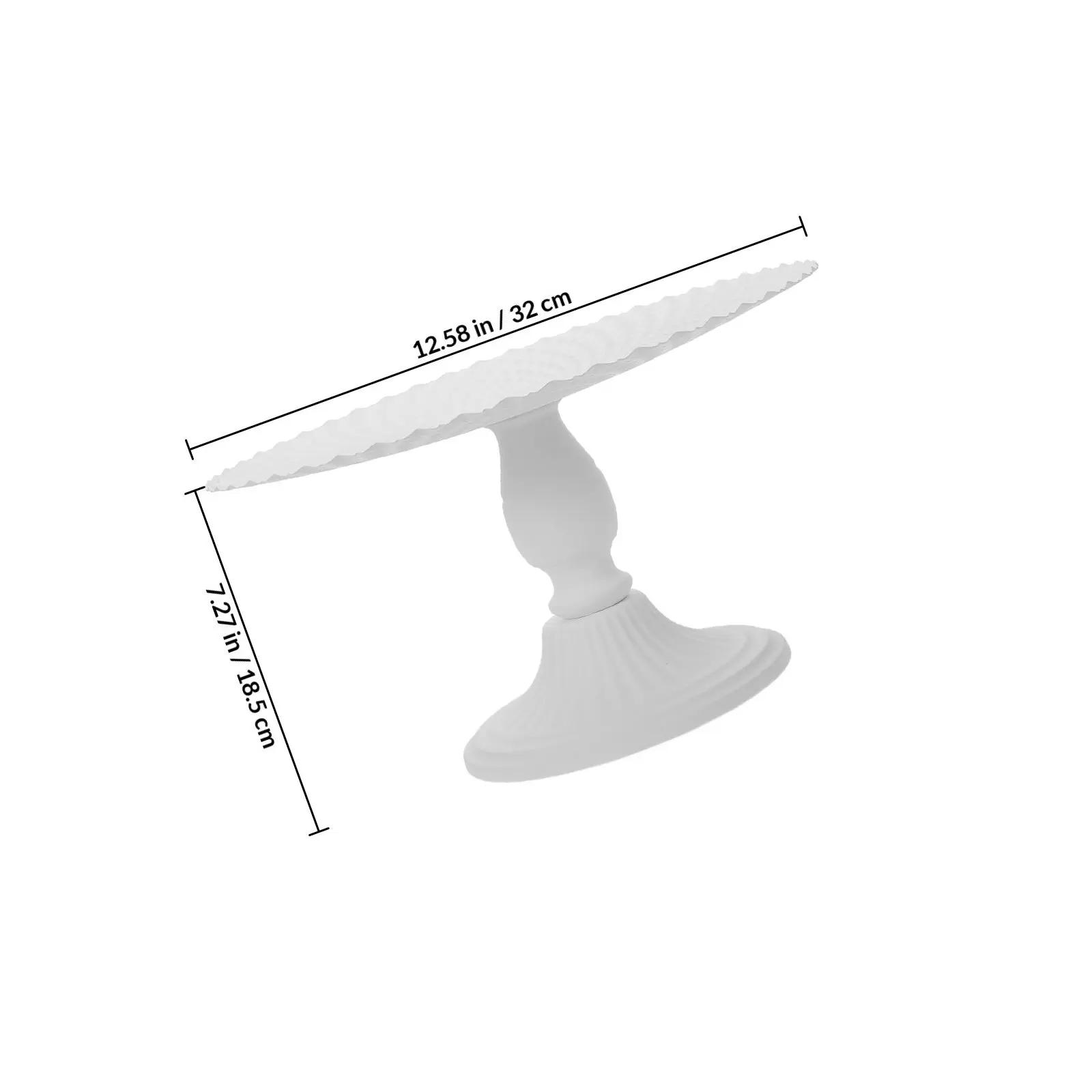 High Base Iron Cake Stand Decorative Metal Tray Fruit Dessert Display Plate for Home Party Metal Cake Stand Dessert Display Tray - view 4