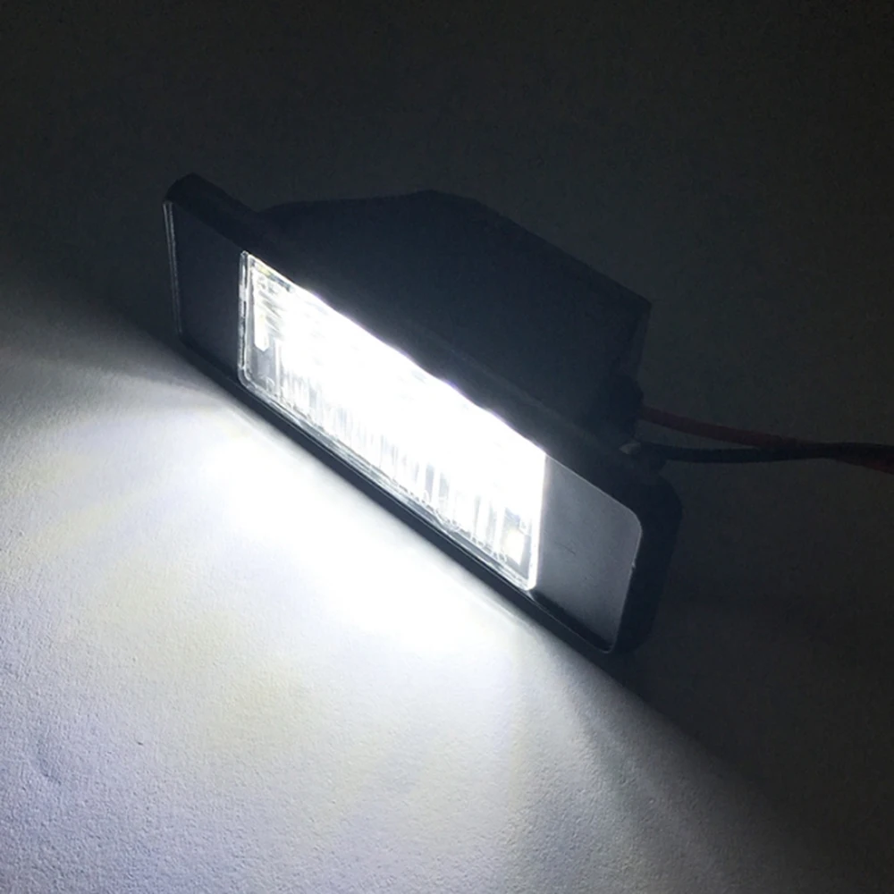 2pcs For Nissan LED License Plate light X-Trail Qashqai March Teana Primera P12 Pathfinder R51 Juke F15 NV200 Infiniti Q50 view 4