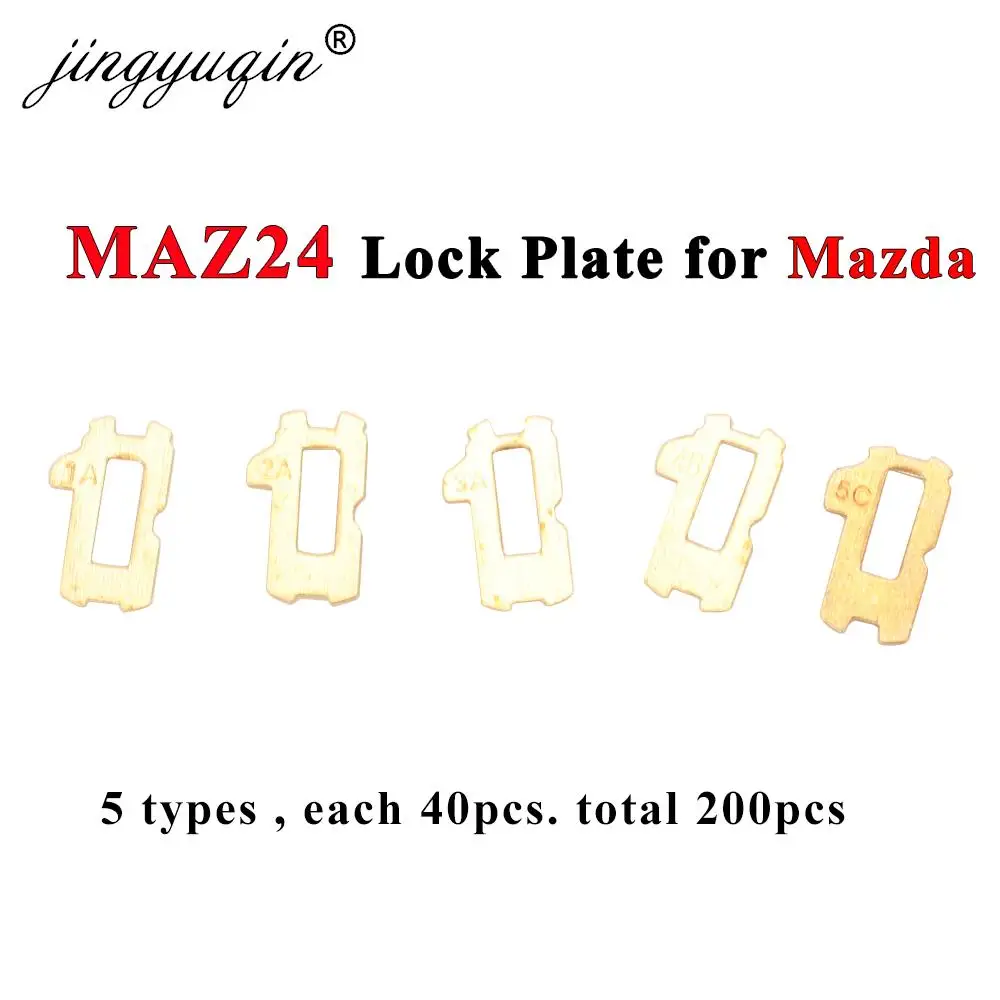 jingyuqin 200pcs/set MAZ24 Car Lock Reed Plate For Mazda Auto Lock Core Key Locking Repair Accessories Kits Locksmith Tools