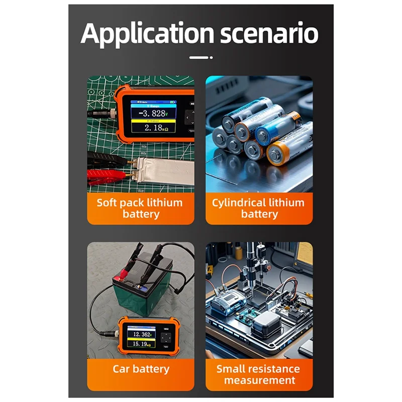 Hot Sale-18650 Battery Resistance Tester Tri-Lithium Iron Phosphate Battery Tester For Engineers/Technicians Analyzer