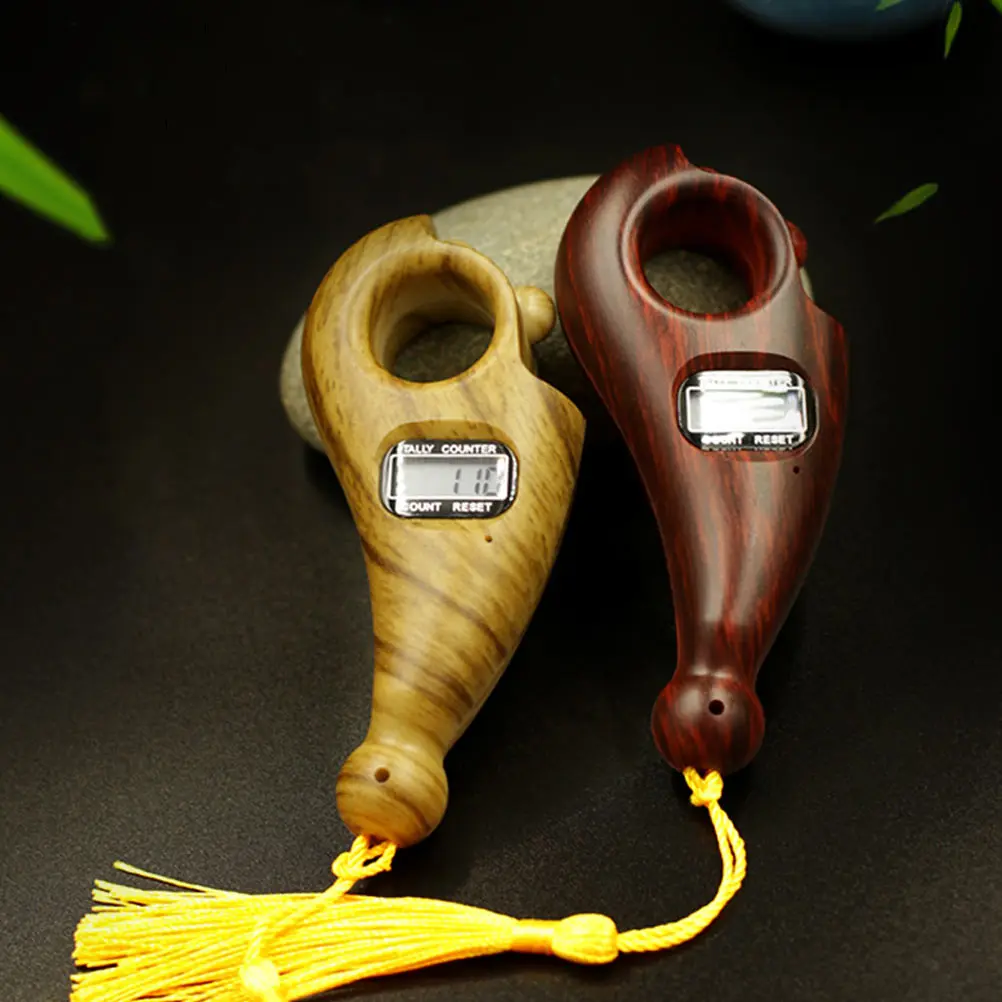 

Digital Buddha Bead Counter Electric Screen Prayer Counting Device ABS Material Handheld Meditation Counter for Friends