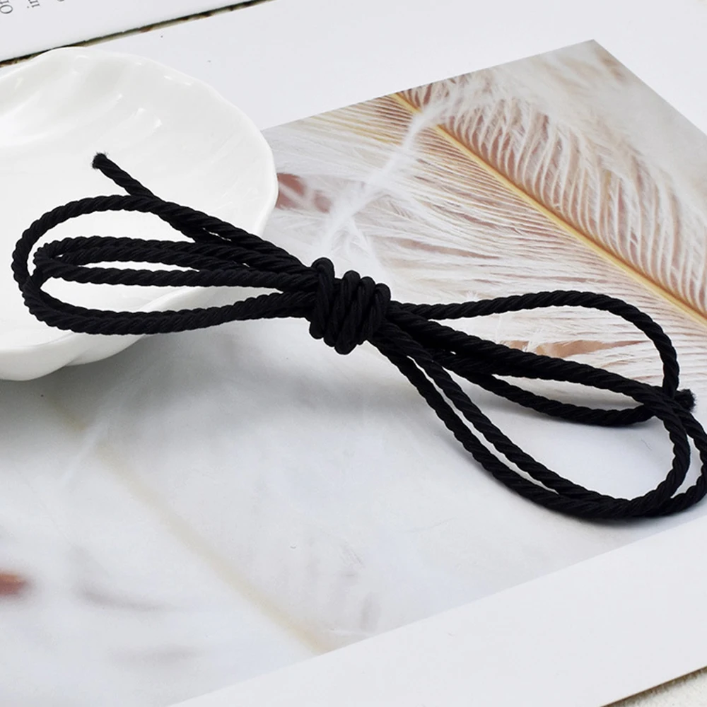 5M/Lot 2.5mm Elastic Rope Braided Elastic Band Rubber String for DIY Hair Accessories Headband Jewelry Making Sewing Supplies view 6
