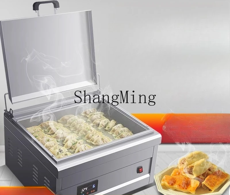 ZYY commercial electric water frying pan square gas automatic desktop frying dumpling stove