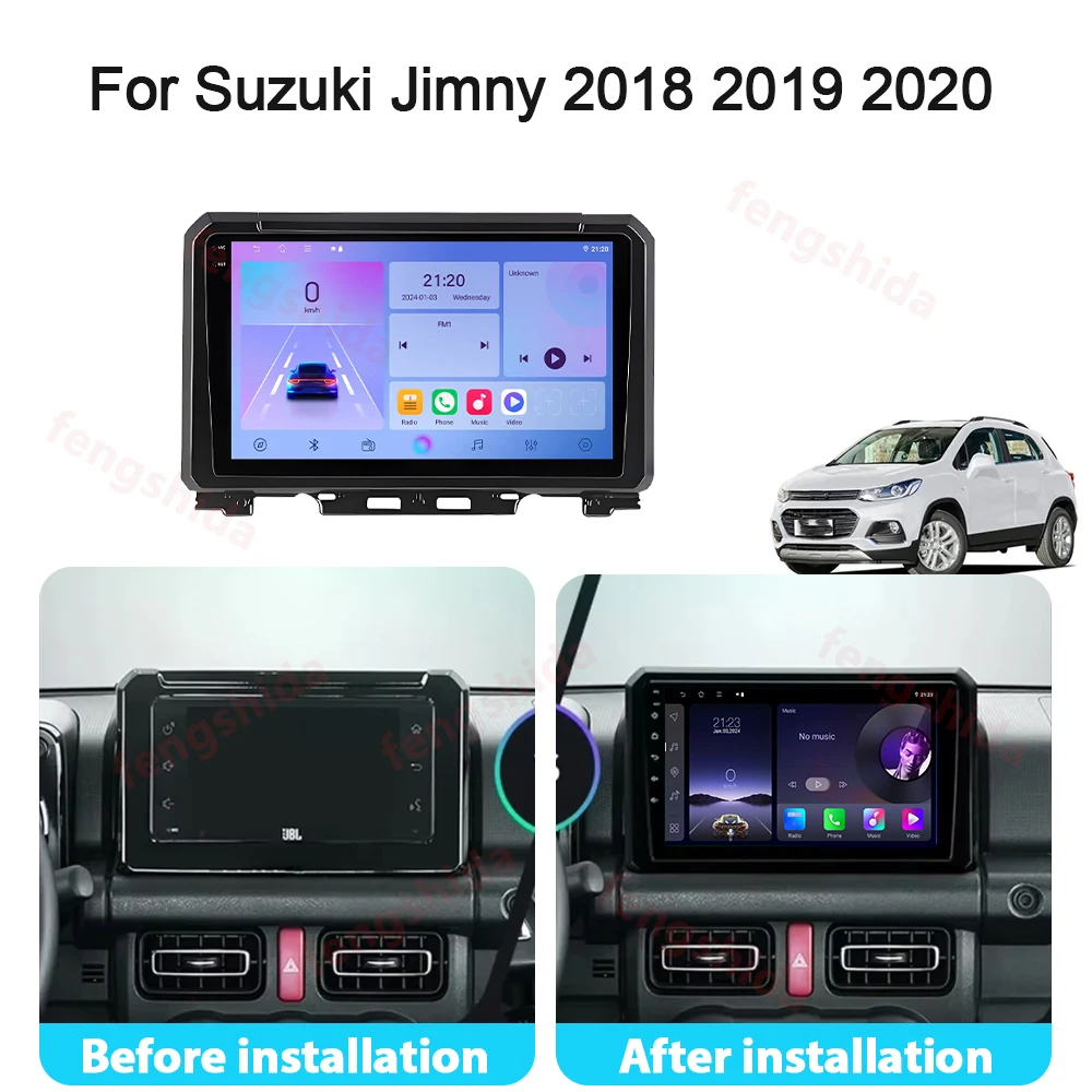 4G WIFI Android Auto For Suzuki Jimny 2018 2019 2020 Car Radio Multimedia Video Player GPS Navigation Stereo Carplay No 2din dvd
