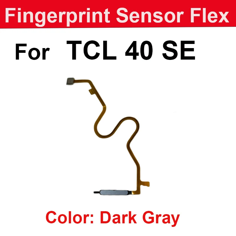 Sensor de Huella Dactilar Táctil Flex para TCL 40 SE, Botón de Encendido, Sensor de Botón de Inicio, Cinta Flex, Accesorio de Reparación, Piezas de Repuesto