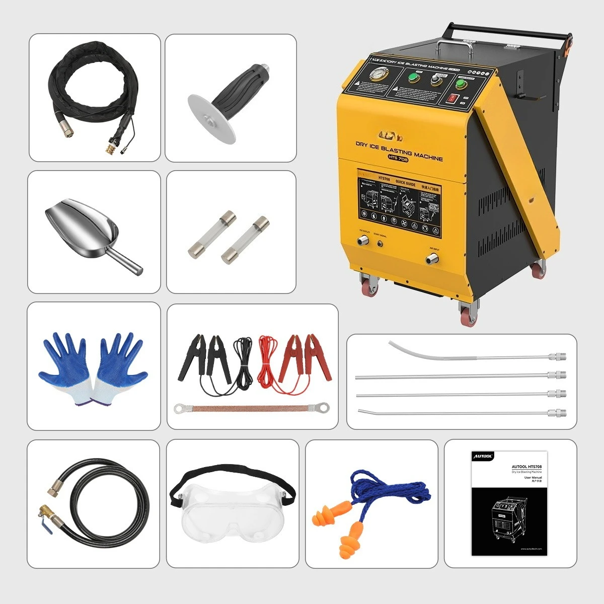 HTS708 dry ice cleaning machine Automobile engine combustion chamber removal intake carbon deposition cleaning machine