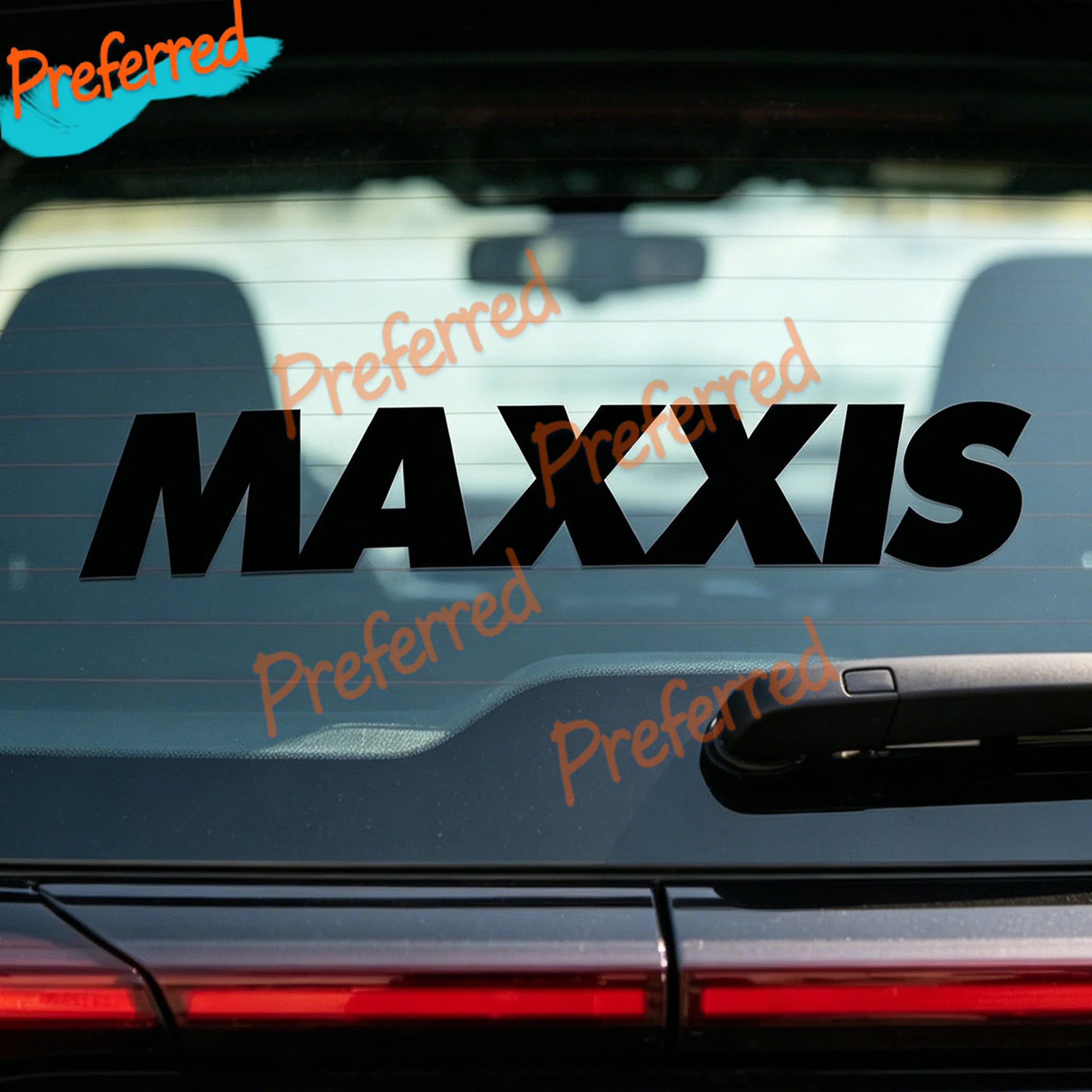 2x MAXXIS PAIR STICKERS BLACK GRAPHICS DECAL STICKER RACE TRACK JDM JAP CAR Customizable in Any Sticker Size -No Background