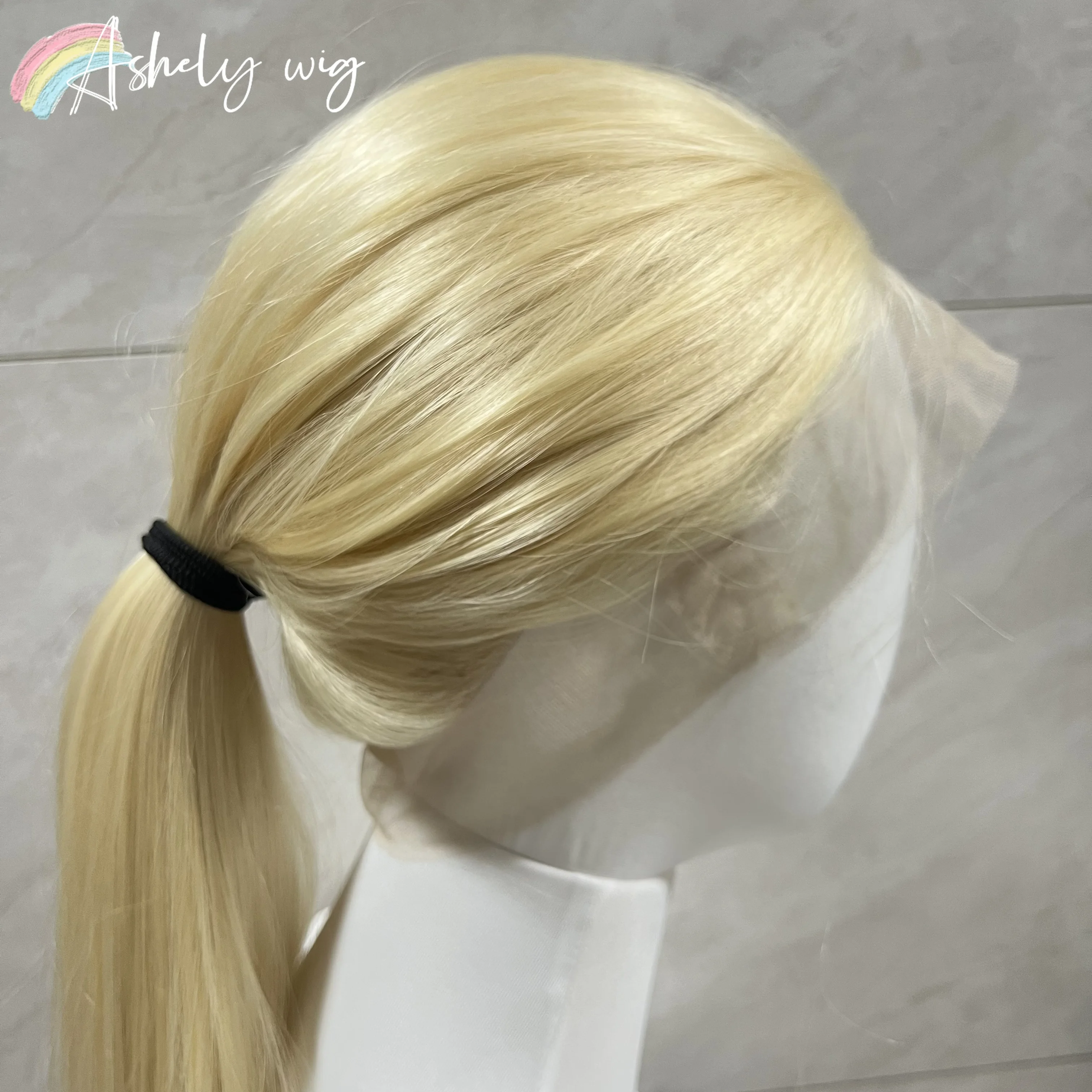 613 Full Lace Wig Blonde 13x4 Lace Front Wigs Long Straight Natural Looking Synthetic Lace Frontal Wig for Daily Use Cosplay