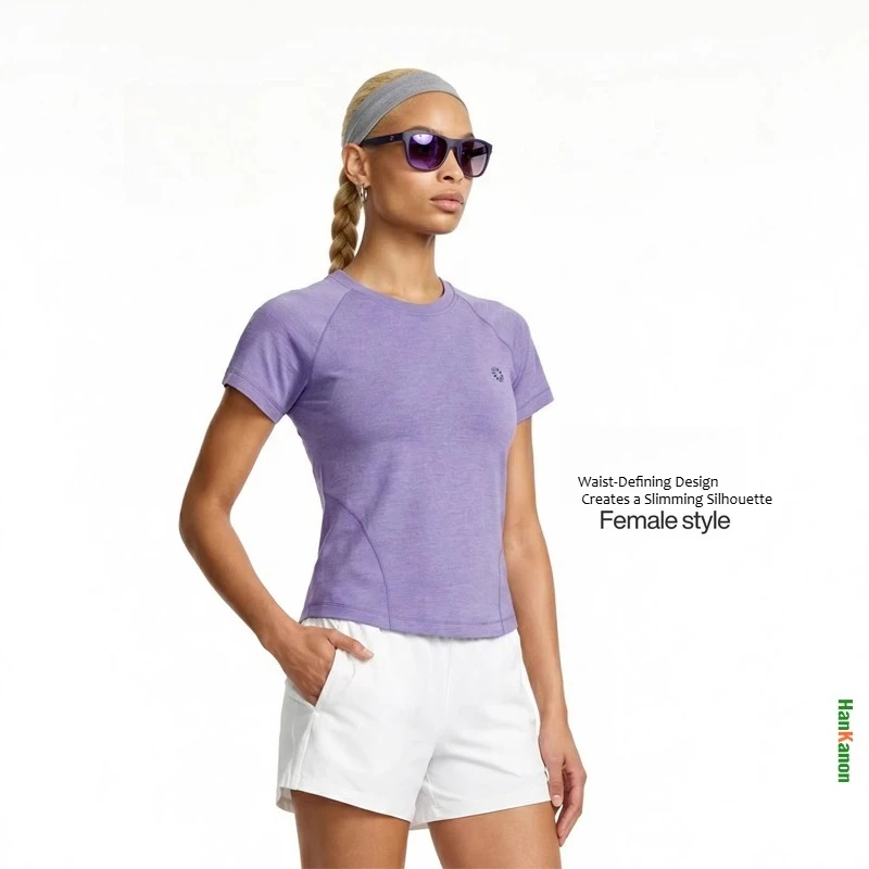 Women‘s UPF 50+ Quick-Dry T-Shirt, Slim Fit Running Top for Outdoor, 2026 Spring Summer