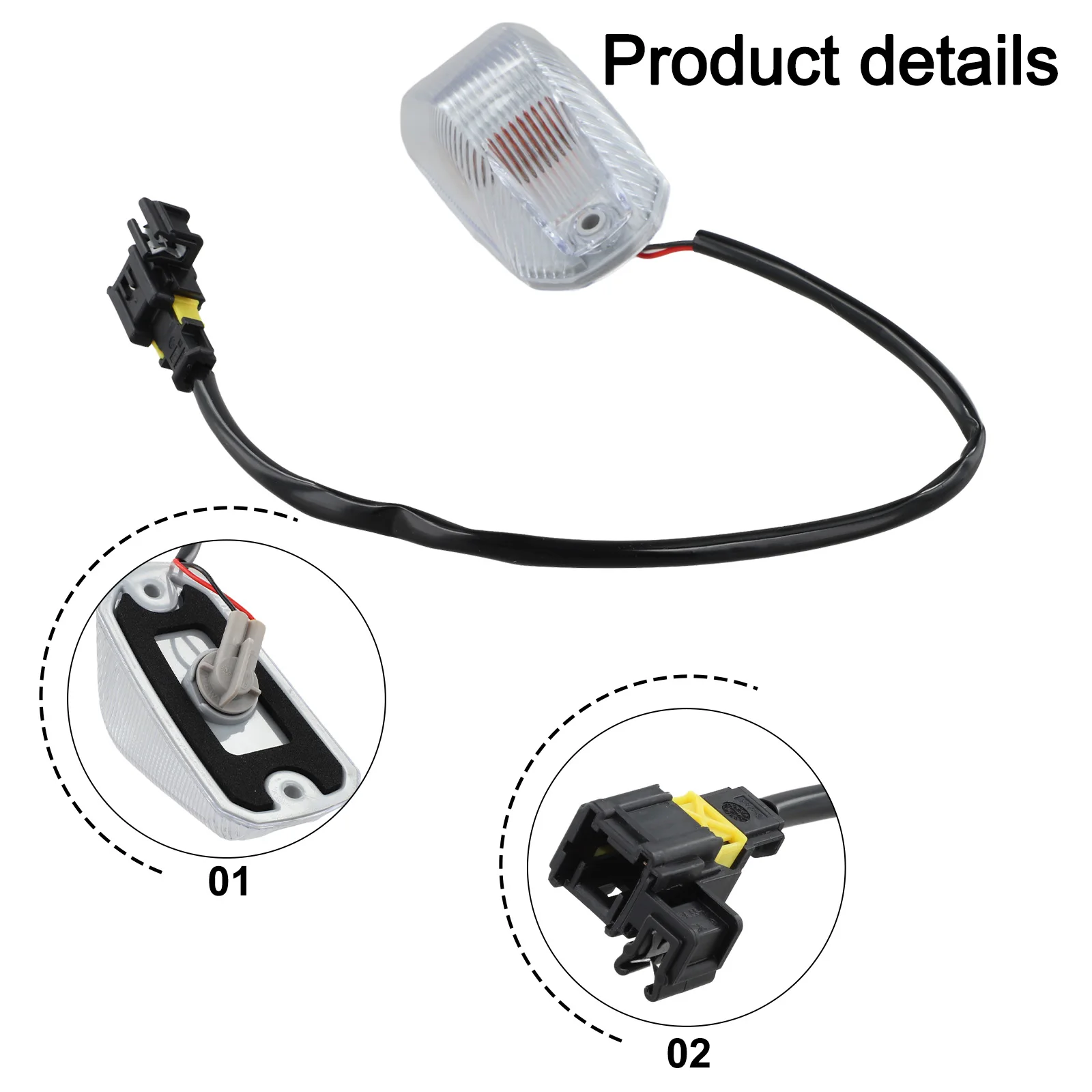 Direct Replacement Front Roof Marker Light For Vehicles 14-23 Made Of Plastic Marker Light Part Auto Parts Replacement