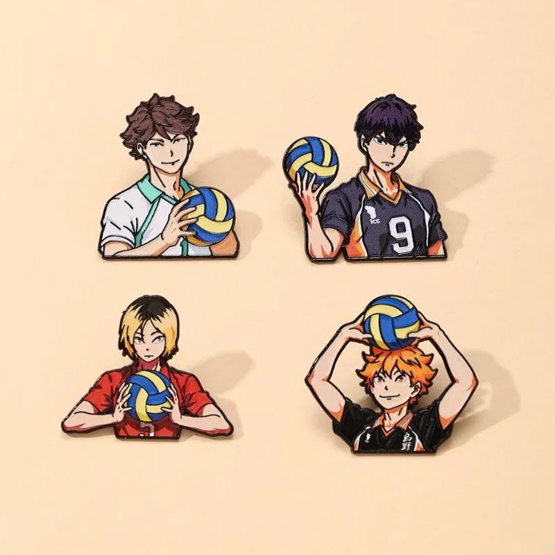 Haikyu Kozume Kenma Hinata Shoyo Exquisite Allzweck-Brosche Kleidung Rucksack Medaillen-Dekoration Hochwertiges Kreatives Cartoon-Abzeichen – Detail 2