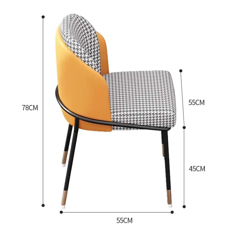 Simple Fashionable Dining Chair Comfy Minimalist Comfortable Fashionable Chair Large Trendy Glamour Scandinavian Chair Furniture