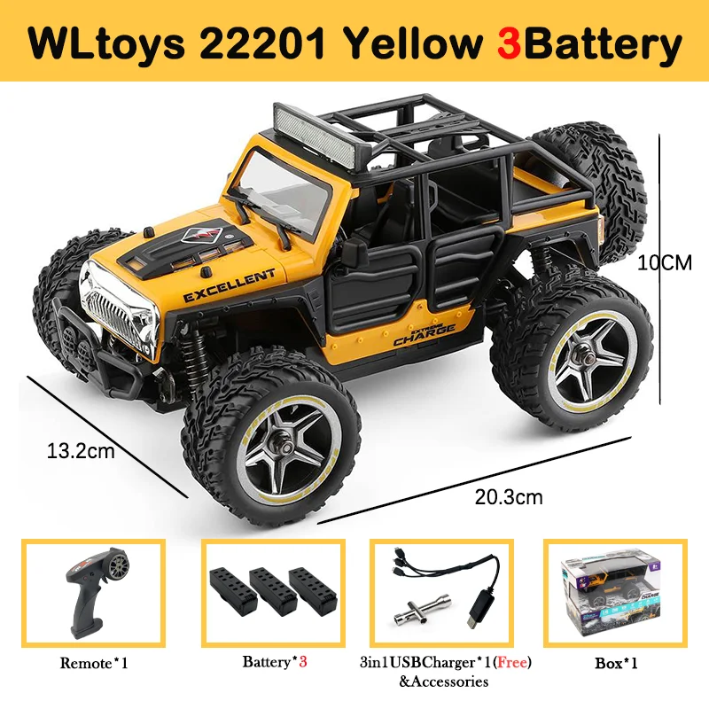 Wltoys 22201 1/22 RC Car 2.4G 2WD Off-Road Truck