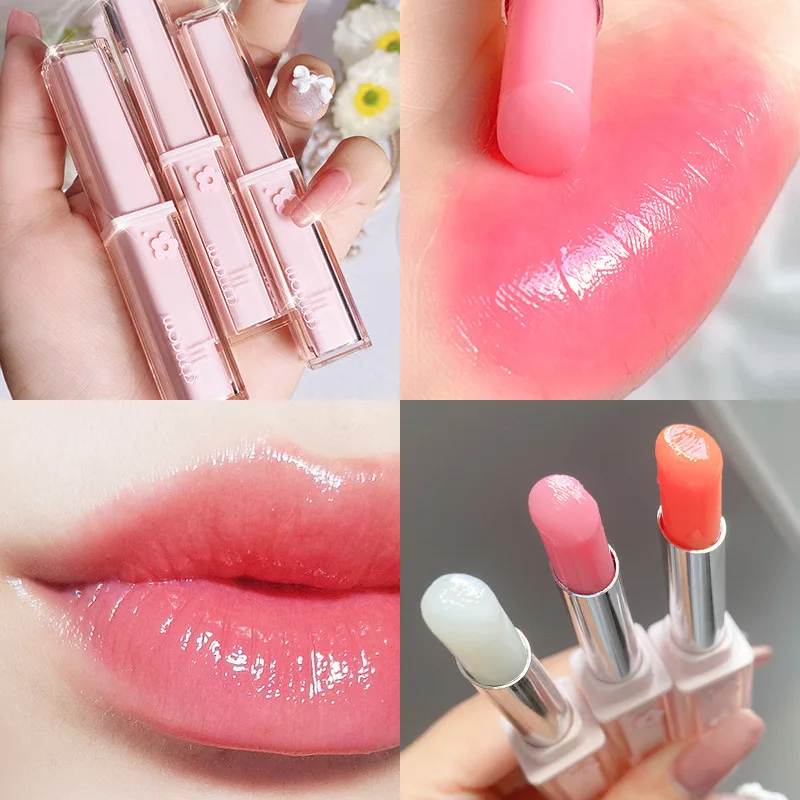 Moisturizing Lipstick Temperature Color Changing Lip Balm Lasting Nourishing Lip Care Anti-drying Exfoliating Lipstick