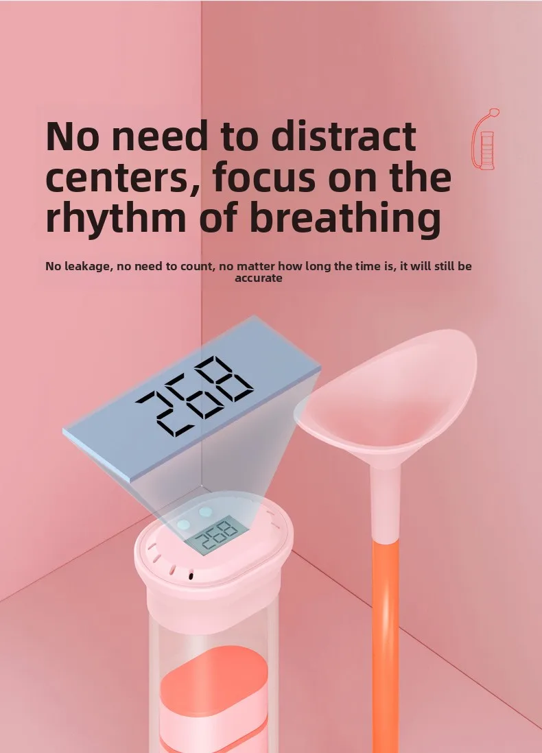 Entrenador de respiración profunda, dispositivo de ejercicio con mancuernas, entrenador pulmonar para una fuerza mejorada, respiración Abdominal, capacidad Vital