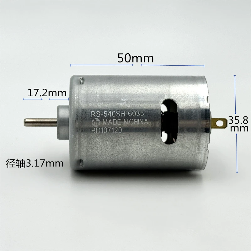 1PC MABUCHI RS-540SH-6035 Carbon Brush Power Motor DC 6V 7.2V 13000RPM High Speed Large Torque for Electric Tool/ Model-driven