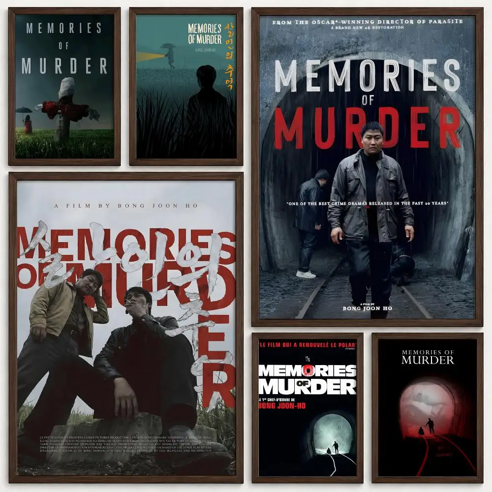 Movie Memories Of Murder Poster Self‑Adhesive Waterproof PP Poster Coffee House Bar Wall Art Sticker Room Home Decor